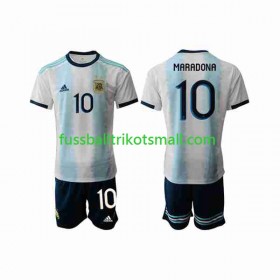 Fußballtrikots Argentinien Maradona 10 Kinder 2019-2020 Kurzarm Heimtrikotsatz kaufen